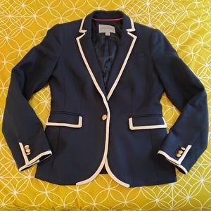 Banana Republic, Navy Blazer w/ Ivory Trim